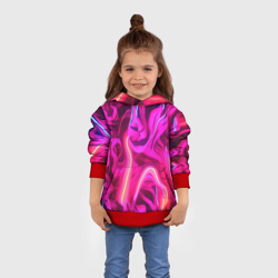 Детская толстовка 3D Pink  neon abstract - фото 2