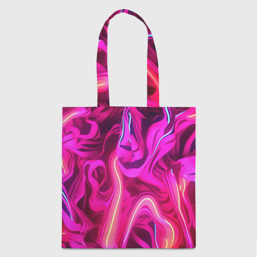 Шоппер 3D Pink  neon abstract