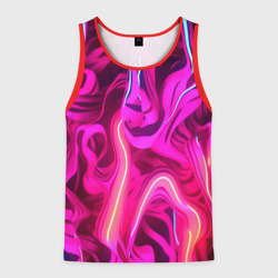 Мужская майка 3D Pink  neon abstract