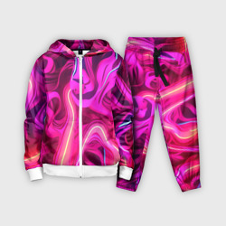 Детский костюм 3D Pink  neon abstract