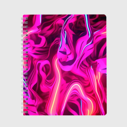 Тетрадь Pink  neon abstract