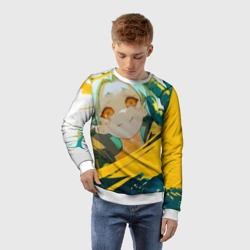 Детский свитшот 3D Cyberpunk Edgerunners Ребекка - фото 2