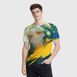 Мужская футболка 3D Cyberpunk Edgerunners Ребекка - фото 2