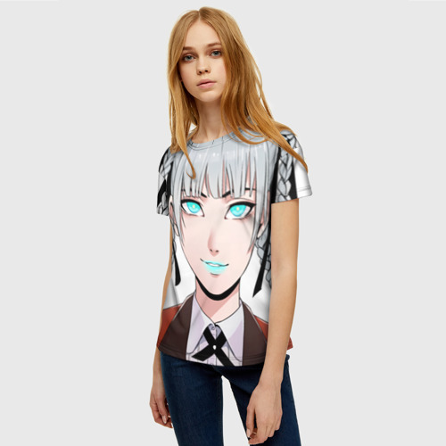 Женская футболка 3D с принтом Безумный азарт Кирари Момобами, фото на моделе #1