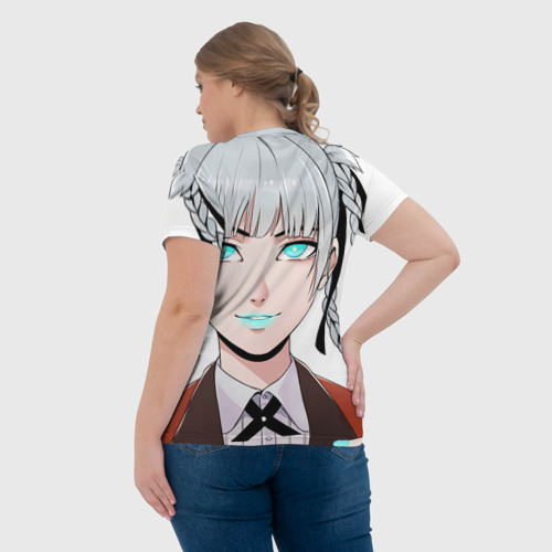 Женская футболка 3D с принтом Безумный азарт Кирари Момобами, вид сзади #2