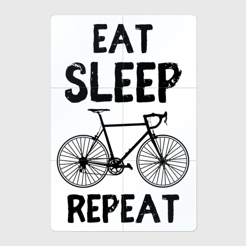 Магнитный плакат 2Х3 Eat sleep bike repeat