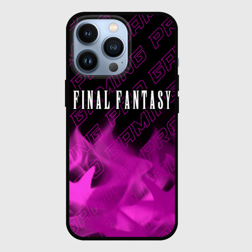 Чехол для iPhone 13 Pro с принтом Final Fantasy pro gaming: символ сверху, вид спереди #2