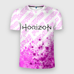 Мужская футболка 3D Slim Horizon pro gaming: символ сверху