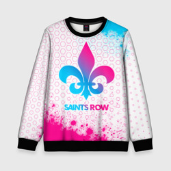 Детский свитшот 3D Saints Row neon gradient style