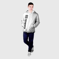 Мужская куртка 3D Paramore glitch на светлом фоне: по-вертикали - фото 2