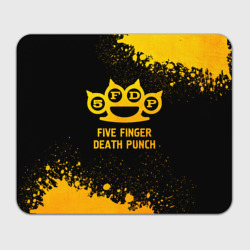 Прямоугольный коврик для мышки Five Finger Death Punch - gold gradient