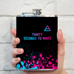 Фляга Thirty Seconds to Mars - neon gradient: символ сверху - фото 2