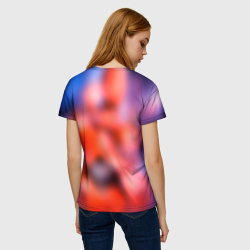 Женская футболка 3D с принтом Guerrilla Games Horizon, вид сзади #2
