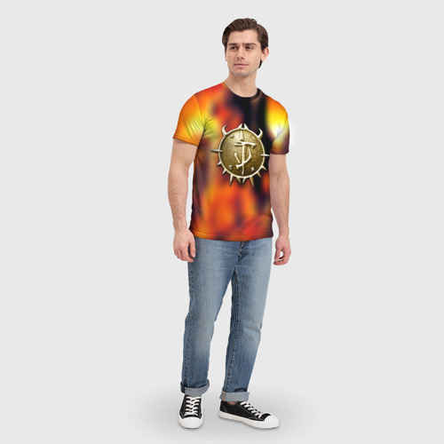 Мужская футболка 3D Дум гай символ, цвет 3D печать - фото 5