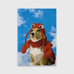 Обложка для паспорта матовая кожа Забавная собака лобстер мем