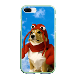 Чехол для iPhone 7Plus/8 Plus матовый Забавная собака лобстер мем