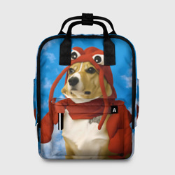 Женский рюкзак 3D Забавная собака лобстер мем