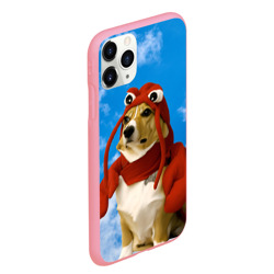 Чехол для iPhone 11 Pro Max матовый Забавная собака лобстер мем - фото 2