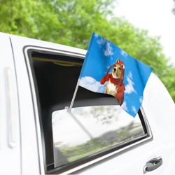 Флаг для автомобиля Забавная собака лобстер мем - фото 2