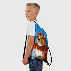 Рюкзак-мешок 3D Забавная собака лобстер мем - фото 2