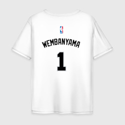 Форма Виктор Вембаньяма – Мужская футболка хлопок Oversize с принтом купить со скидкой в -16%