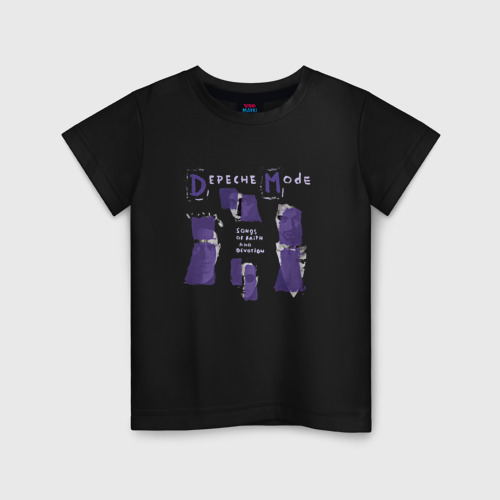 Детская футболка хлопок Depeche Mode - Songs of faith and devotion, цвет черный