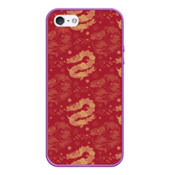 Чехол для iPhone 5/5S матовый The chinese dragon pattern