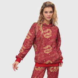 Женский костюм с толстовкой 3D The chinese dragon pattern - фото 2