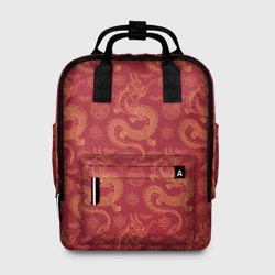 Женский рюкзак 3D Dragon red pattern