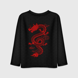 Детский лонгслив 3D Chinese red dragon