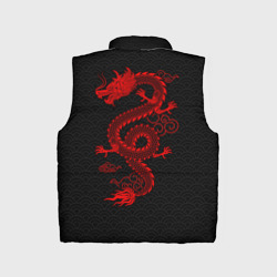 Детский жилет утепленный 3D Chinese red dragon