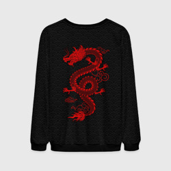 Мужской свитшот 3D Chinese red dragon