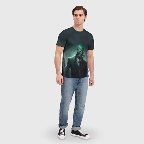 Мужская футболка 3D Деловой Ктулху , цвет 3D печать - фото 5