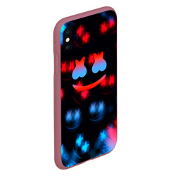 Чехол для iPhone XS Max матовый Marshmello skibidi dob dob - фото 2