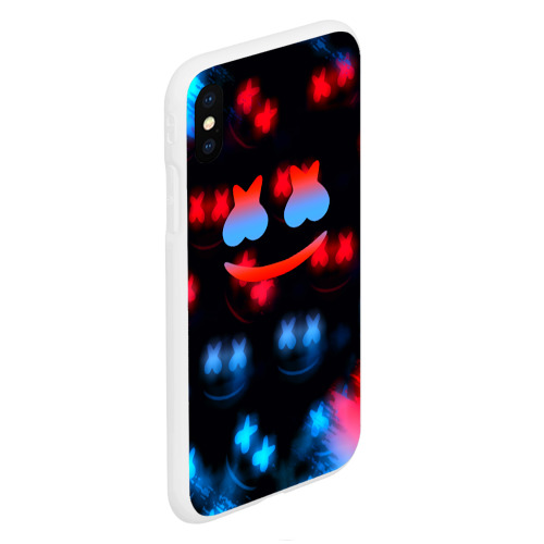 Чехол для iPhone XS Max матовый Marshmello skibidi dob dob, цвет белый - фото 3