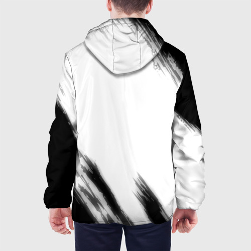 Мужская куртка 3D Russia sport черно белый, цвет 3D печать - фото 5