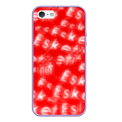 Чехол для iPhone 5/5S матовый Esskeetit Lil Pump, цвет светло-сиреневый