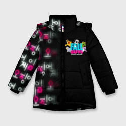 Зимняя куртка для девочек 3D Игра в кальмара x Fall Guys