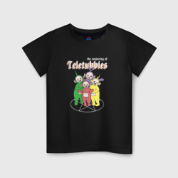 Детская футболка хлопок Телепузики в пентаграмме