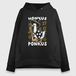 Женское светящееся худи Honkus ponkus - Untitled Goose Game