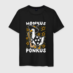 Светящаяся мужская футболка Honkus ponkus - Untitled Goose Game