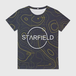 Женская футболка 3D Starfield марс dark