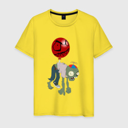 Мужская футболка хлопок Зомби на шарике