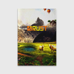 Обложка для паспорта матовая кожа Rust poster game