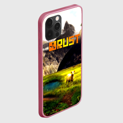 Чехол для iPhone 12 Pro Max с принтом Rust poster game, вид сбоку #3