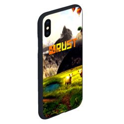 Чехол для iPhone XS Max матовый Rust poster game - фото 2