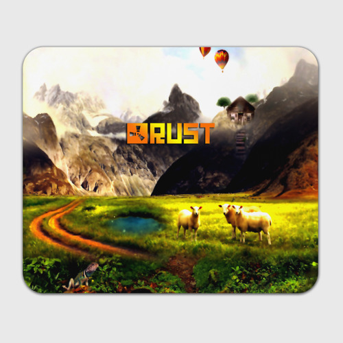 Прямоугольный коврик для мышки Rust poster game