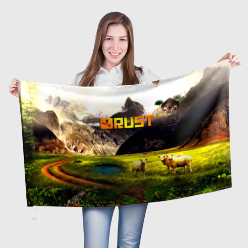 Флаг 3D Rust poster game