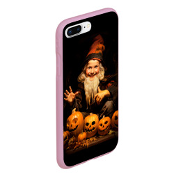 Чехол для iPhone 7Plus/8 Plus матовый Гном колдун на Хеллоуин - фото 2