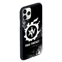 Чехол для iPhone 11 Pro Max матовый Final Fantasy glitch на темном фоне - фото 2